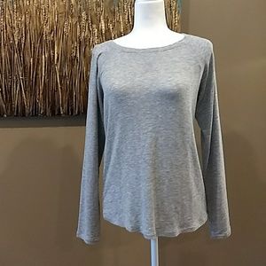 The Limited soft grey long sleeve tee